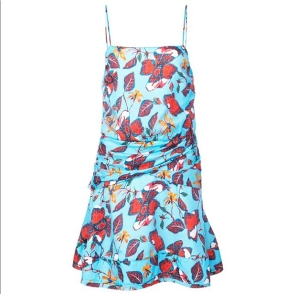 NWT Derek Lam 10 Crosby Floral-Print Mini Dress - Picture 2 of 9